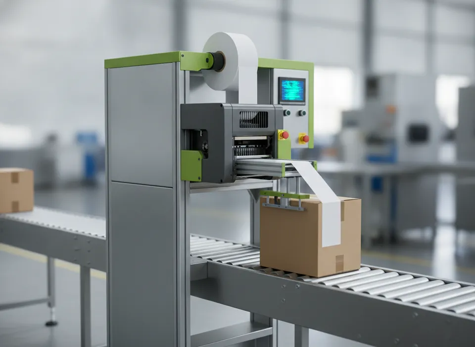 Corner-Wrap Print-and-Apply Labeller
