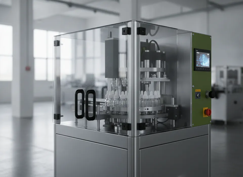 Monoblock Filling, Plugging & Capping Machine